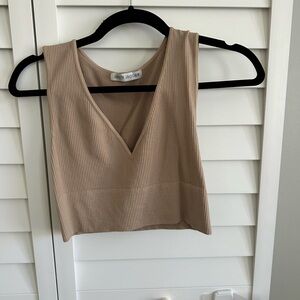 Jordyn Jagger Beige Tank Top
